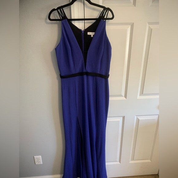 Dress the population belted crepe gown - Picture 8 of 8